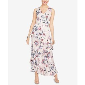 Rachel Rachel Roy Vintage-Inspired Floral Print Ruffled Maxi Dress Pink Size 0